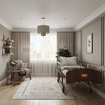 Кровать медицинская электрическая удлиненная